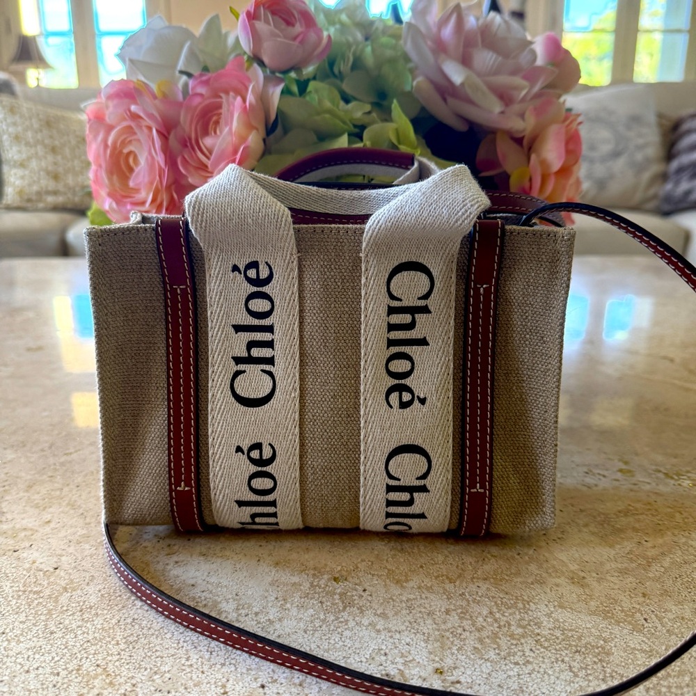 Authentic Chloe Mini Woody Tote